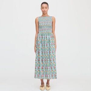 Hill House Home The Cosima Nap Dress - Geranium Stripe Size XS NWT